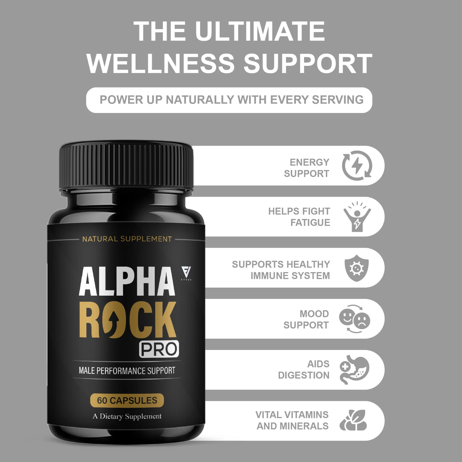 Alpha Rock Pro - natural testosterone support supplement